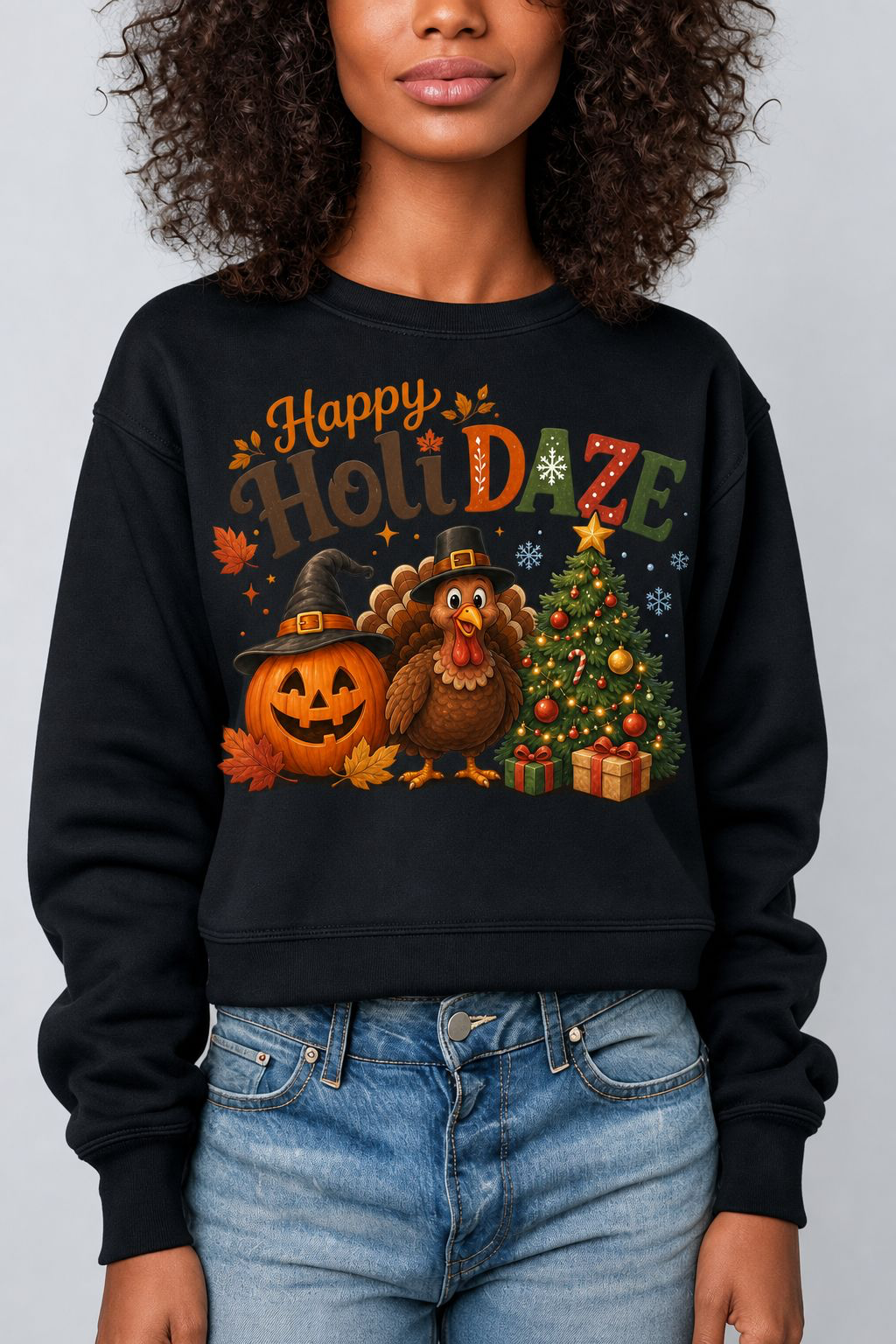 HoliDAZE crew neck sweatshirt